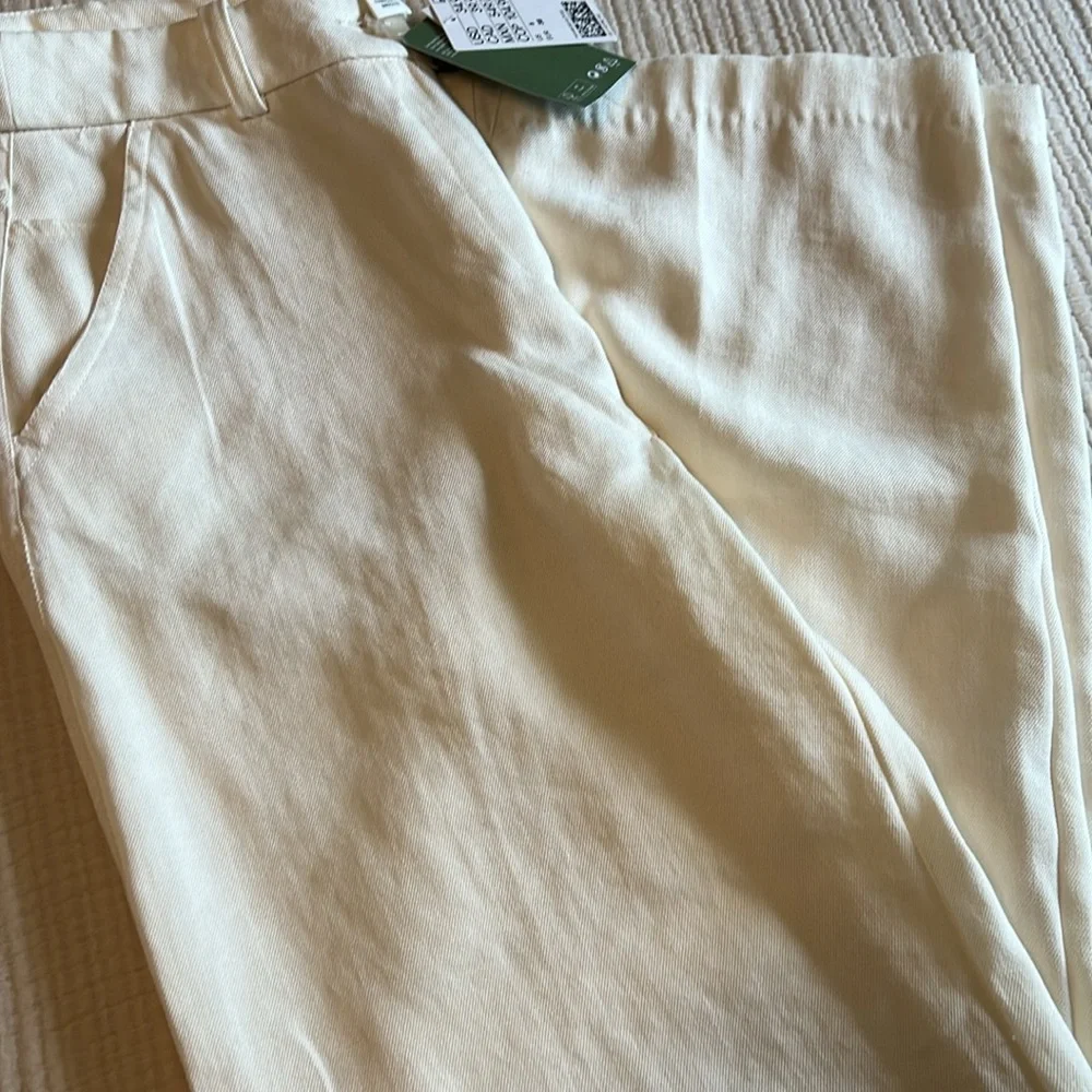 Wide Leg Cream Trousers Size 6 H&M - Picture 4 of 4